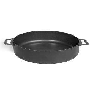 Natural Steel Pan with 2 Handles