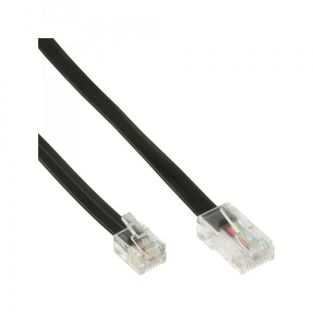 InLine Cavo Modulare telefonico, RJ45 8P/4C maschio a RJ11 6P/4C maschio, 6m