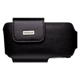 Nokia CP-155 - Umhängetasche für Mobiltelefon - Leder - Schwarz - für Nokia 6600, 6630, 6670, 6680, 6681, 7610, N90, N91, N95