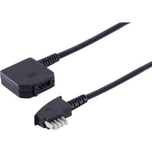S/CONN maximum connectivity TAE Telefon-Verlängerung-TAE N-Stecker auf TAE N-Kupplung, 6-adrig, 6,0m (70216-6/6)