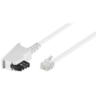 Goobay 68541 cavo telefonico 10 m Bianco