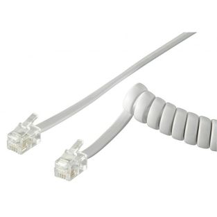 Goobay 50246 cavo telefonico 2 m Bianco