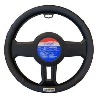 Coprivolante Sparco SPC1113BK Nero Rosso (Ø 36 - 38 cm)