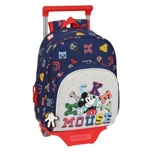 Trolley per la Scuola Mickey Mouse Clubhouse Only one Blu Marino (28 x 34 x 10 cm)