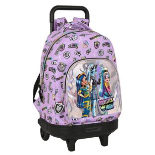 Trolley per la Scuola Monster High Best boos Lilla 33 X 45 X 22 cm