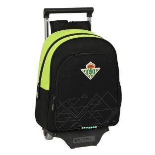 Trolley per la Scuola Real Betis Balompié Nero Lime 28 x 34 x 10 cm