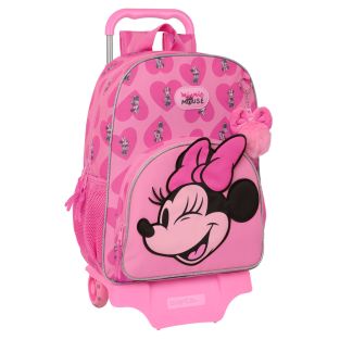 Trolley per la Scuola Minnie Mouse Loving Rosa 33 x 42 x 14 cm