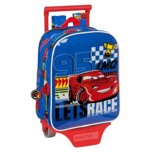 Trolley per la Scuola Cars Race ready Azzurro 22 x 27 x 10 cm