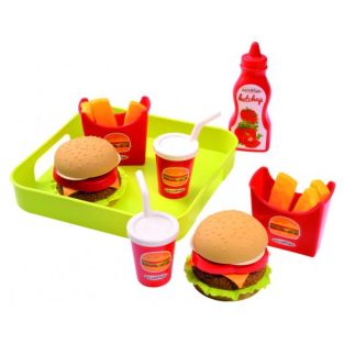 Set di Alimenti giocattolo Ecoiffier Hamburger Tray