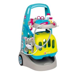 Valigetta da Dottore a Giocattolo con Accessori Smoby VETERINARY TROLLEY