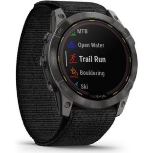 Garmin Smart watch Enduro 2 Solar Sapphire CarbonGrey DLC Titanium/Black UltraFit (010-02754-01)