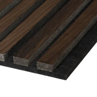 Fibrotech Pannello Rovere Fumé Feltro Nero  