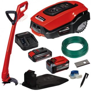 Einhell Freelexo 600-1000 Bt Tagliaerba Tagliaerba Robotizzato Batteria Nero, Rosso