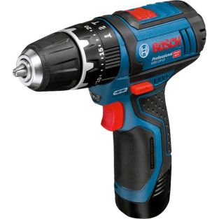 Bosch Gsb 10,8-2-Li Professional Drill Senza Chiave Nero, Blu, Rosso