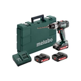 Metabo Bs 18 L Set Trapano Con Impugnatura A Pistola Nero, Verde, Argento 1800 Giri/min Ioni Di Litio 2 Ah 1,6 kg