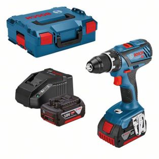 Bosch Gsr 18V-28 + 2x Gba 18v 3.0ah + Al1820 Cv 1900 Giri/min Nero, Blu