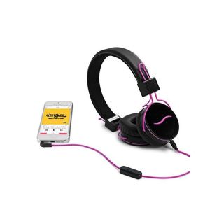 HI-Deejay Cuffie Professionali Rivestite In Tessuto Metal Black Pink