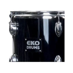 Eko Batteria Acustica ED-200 Drum Kit Black 5 Pezzi