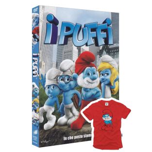 I Puffi (T-Shirt Grande Puffo Colore Rosso Anni 8-9) (gl_dvd)