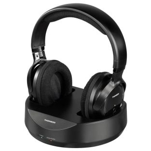 Thomson Whp3001bk Cuffia A Padiglione Con Base Wireless Nero