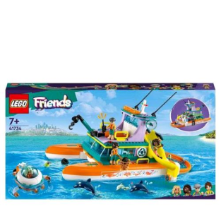 Lego Friends Catamarano Di Salvataggio Con Sottomarino Animali E 4 Minifigure