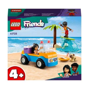 Lego Friends Divertimento Sul Beach Buggy Conn Macchina Surf Delfino Cane E 2 Mini Bamboline