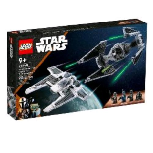 Lego Star Wars Fang Fighter Mandorliano Vs Tie Interceptor Con 3 Minifigure E 2 Astronavi