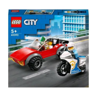 Lego City - Inseguimento Sulla Moto Della Polizia - Set Costruzioni 60392