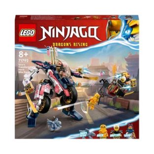 Lego Ninjago Moto Mech Transformer Di Sora Set 2 In 1 Con 3 Minifigure E Il Drago Baby Riyu