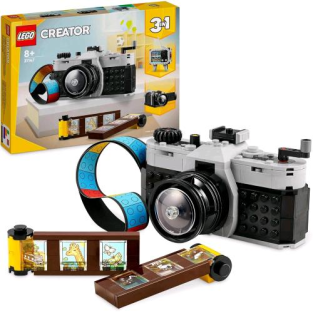 Lego Creator 3 In 1 Fotocamera Retrò Macchina Fotografica Giocattolo Trasformabile In Videocamera O Tv Vintage