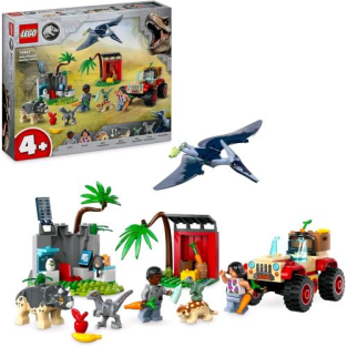 Lego Jurassic World Centro Soccorso Dei Baby Dinosauri Con 2 Minifigure E 5 Dinosauri