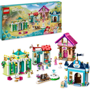 Lego Princess L'avventura Al Mercato Principesse Disney Piccola Citta' Da Costruire Con Mappa Del Tesoro E 4 Mini Bamboline