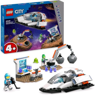 Lego City Navetta Spaziale E Scoperta Di Asteroidi Con Astronave Laboratorio Da Costruire Gru E 2 Minifigure