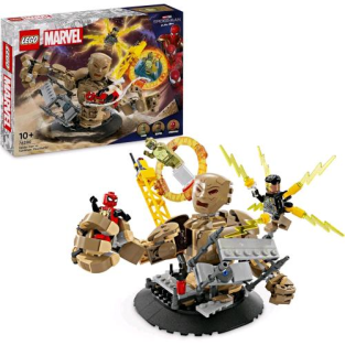 Lego Marvel Spiderman Vs Uomo Sabbia Battaglia Finale Con Minifigura De Cattivi