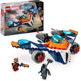 Lego Marvel Warbird Di Rocket Vs Ronan Astronave Da Costruire Set Guardiani Della Galassia Con 2 Minifigure