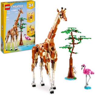 Lego Creator 3 In 1 Animali Del Safari Trasformabile Da Giraffa E Fenicottero A 2 Gazzelle