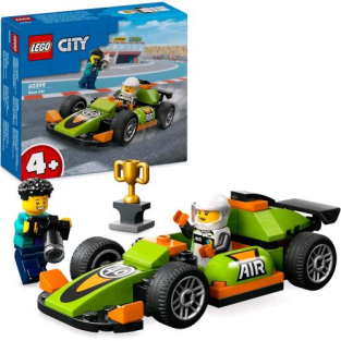 Lego City Auto Da Corsa Verde Con Starter Brick E Minifigure