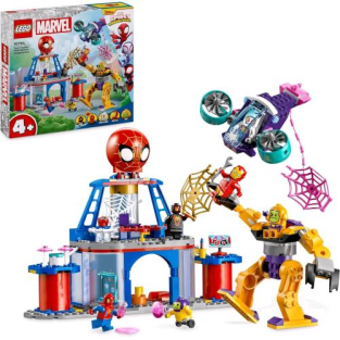 Lego Spidey E I Suoi Fantastici Amici Quartier Generale Di Team Spidey Con Mech Veicolo Con Minifigure E Accessori