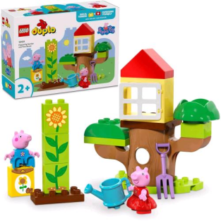 Lego Duplo Il Giardino E La Casa Sull' Albero Di Peppa Pig Con 2 Personaggi E Accessori