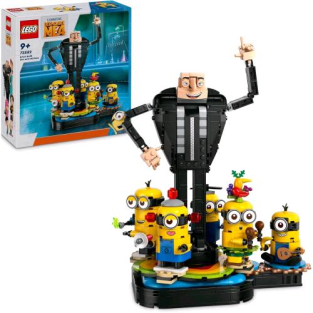 Lego Cattivissimo Me Gru E Minions In Mattoncini Personaggi Da Costruire Che Danzano Con Accessori