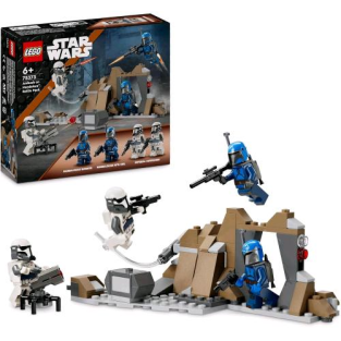 Lego Star Wars Pack Agguato Su Mandalore Con 4 Personaggi Da The Mandorlian Con Armi Jetpack E Grotta