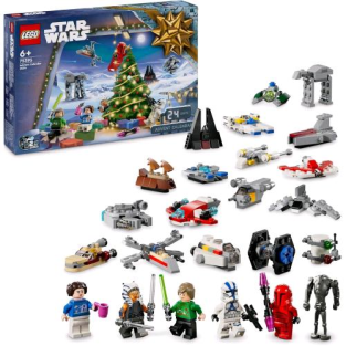 Lego Star Wars Calendario Dell' Avvento 2024 Giocattolo Da Collezione Con 18 Modellini E 6 Personaggi Tra Cui La Principessa Leia E Luke Skywalker