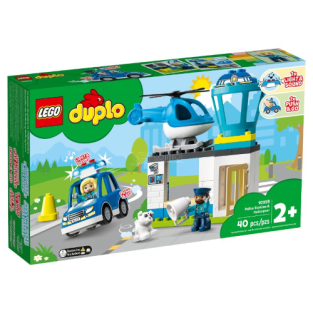 Lego Stazione Di Polizia Ed Elicottero (duplo Town)