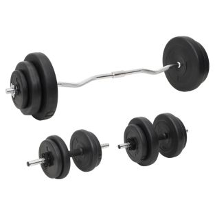 Set Bilanciere E Manubri Con Dischi 60 kg