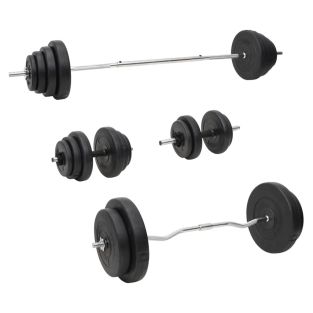 Set Bilanciere E Manubri Con Dischi 120 kg