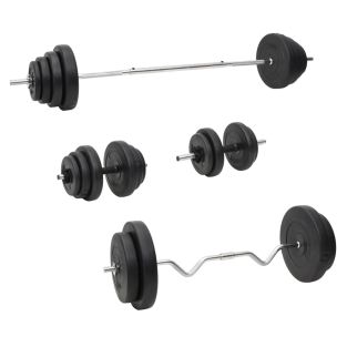 Set Bilanciere E Manubri Con Dischi 120 kg