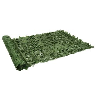 Paravento Da Balcone Con Foglie Verde Scuro 200x150 cm